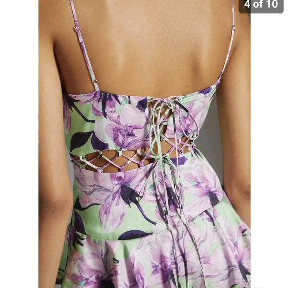 Anthropologie Delfi Collective Pleated Midi Dress Size Xs $444 - Picture 4 of 10